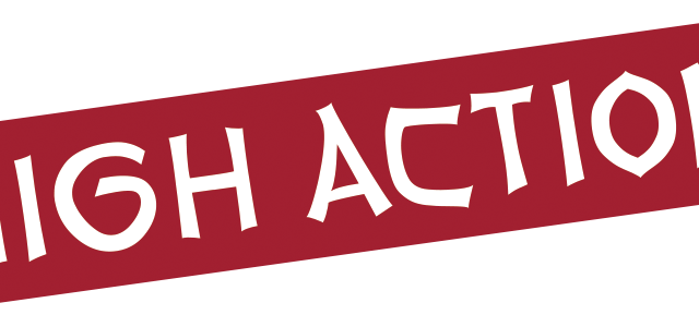 Schriftzug "High Action", teil des Logos