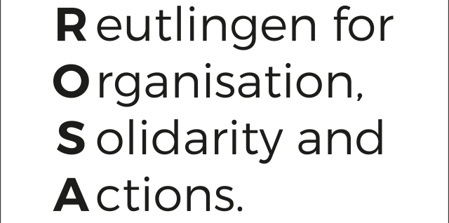 Logo von ROSA. Reutlinger Organsiation für Solidarität und Aktion