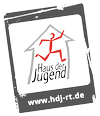 "Stempel" des Logos des Hauses der Jugend, in leicht gedrehter Version