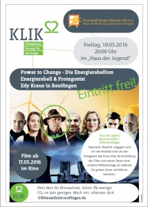 Flyer der Veranstaltung zum Thema Erergierebellion