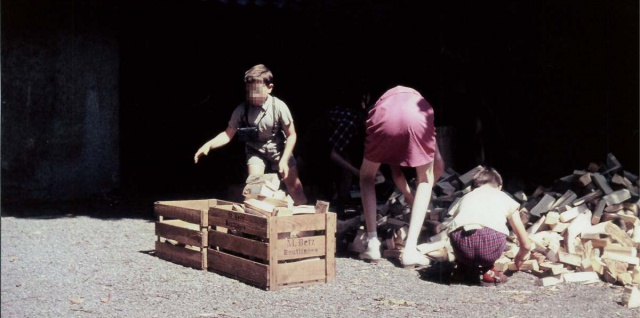 historisches Bild aus dem Pausenhof